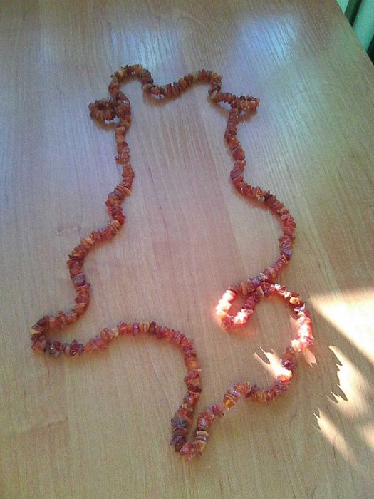 Naszyjnik Bursztynowy Bryłki