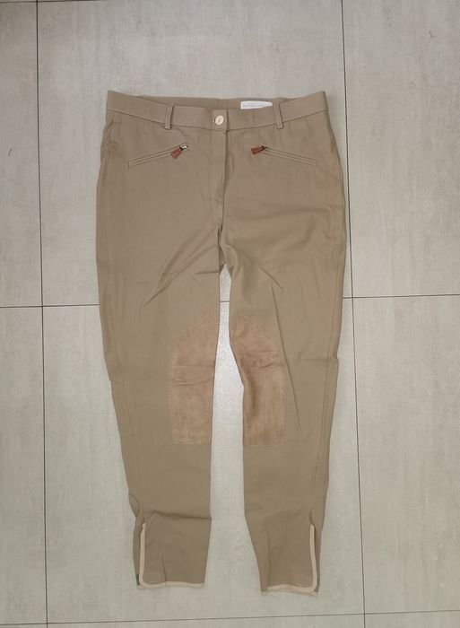 Raffaello Rossi l/xl nowe solidne bryczesy beżowe