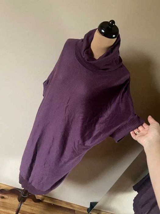 Xxxl 44 46 +size sweterkowa benotti zima sukienka oversize golf komin