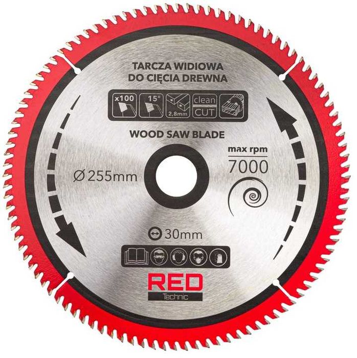 Zestaw 5 TARCZ Tarcza WIDIOWA Do Drewna Piły Piła 255mm / 30mm
