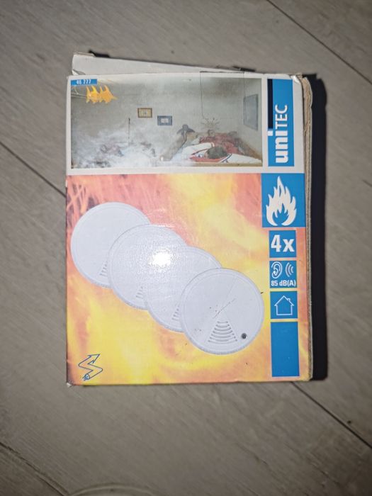Czujnik dymu unitec 4 sztuki