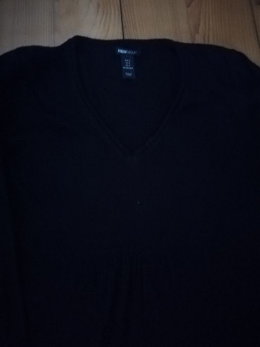 Sweterek ciążowy H&M mama r. S czarny