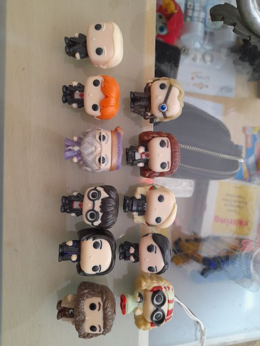 Bonecos Harry Potter Pop Funko - Ovos Kinder Joy Luna Ron Snape Sybill