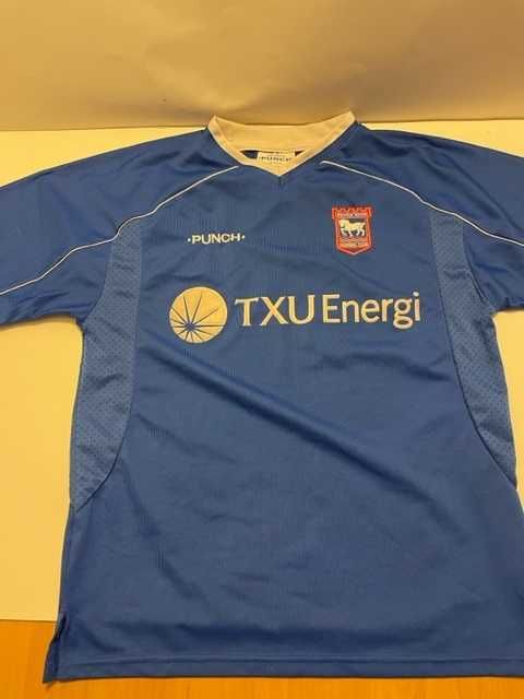 Koszulka piłkarska Ipswich Town retro Punch XL młodzieżowa