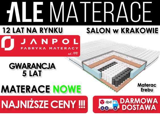 Nowy Materac Sprężynowy JANPOL Erebu Rabat do -20%