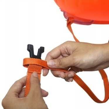 Bojka asekuracyjna do pływania dmuchana 40cm pomarańcz jaskrawy kolor