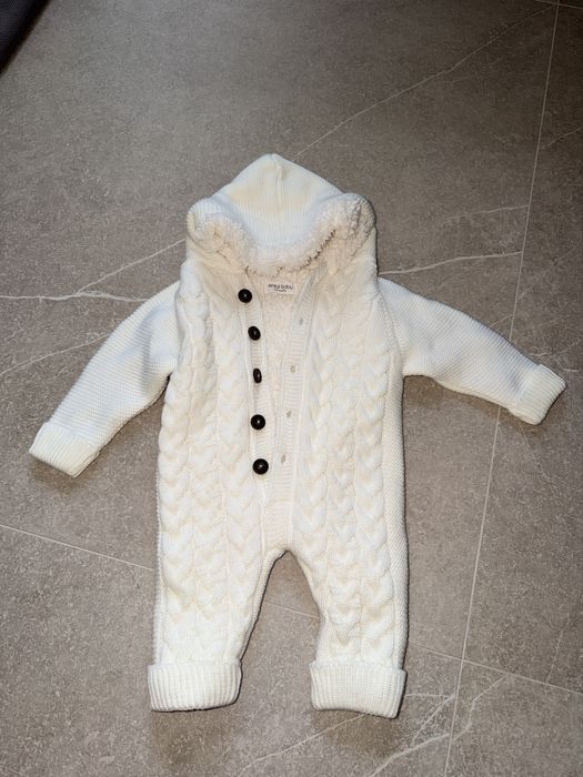 Утеплений вʼязаний комбінезор enfan baby 6-9 місяців