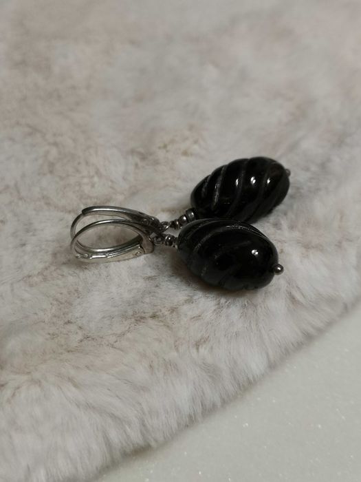 kolczyki z ametystem