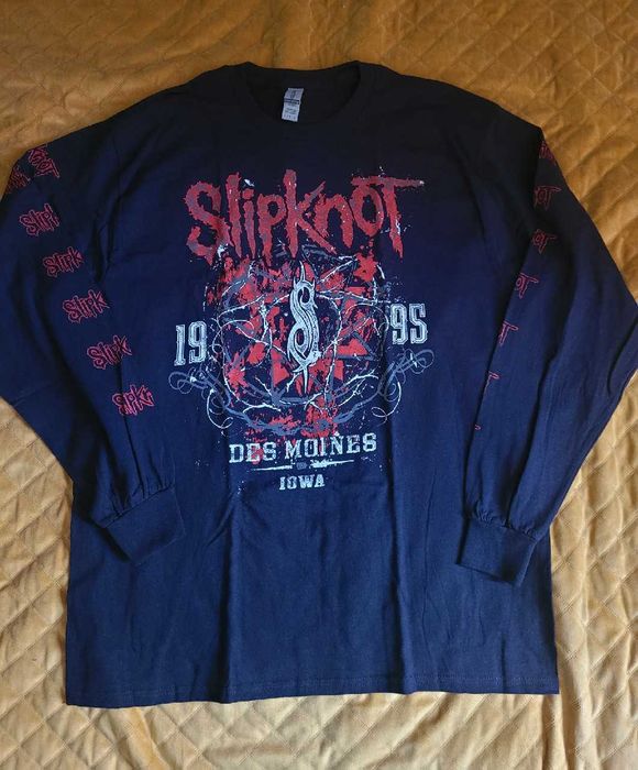 Czarna koszulka męska z długim rękawem Slipknot Iowa Star rozmiar L