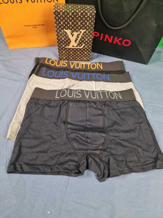 Bielizna męska 3pak bokserki Louis Vuitton kolory lv premium M-XXL