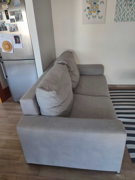 Vendo sofá  cama cinza