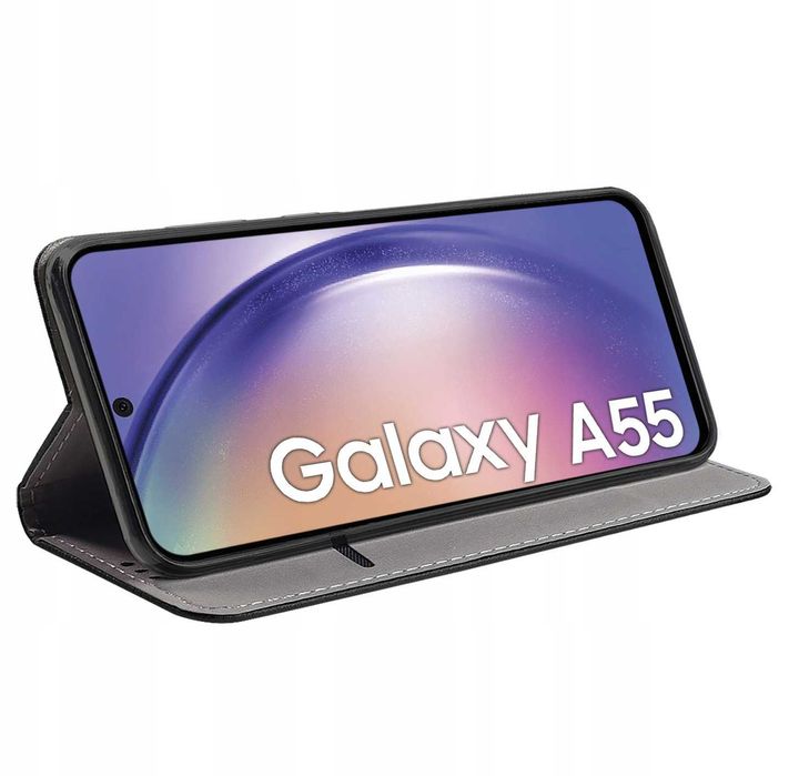 2x Etui Smart Magnet do Samsung Galaxy A55 5G + Szkło Hartowane