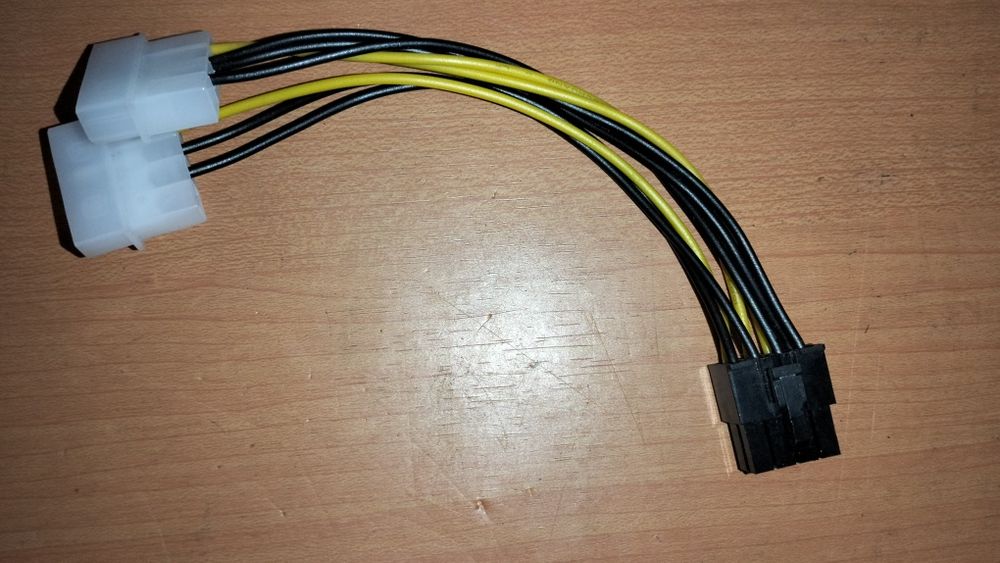 Продаю перехідник для живлення відеокарти 8 pin x 2 Molex