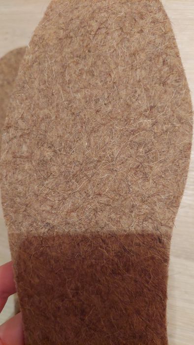 Устілка ЗИМА! стелька войлок+ збита вовна, войлочна обрізна ПАРА