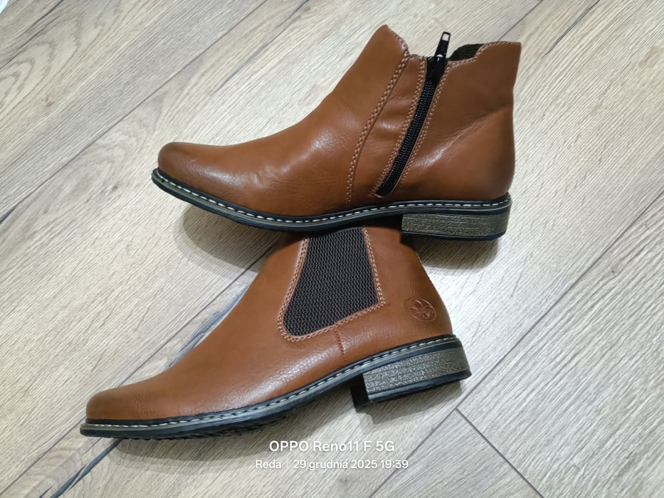 Sztyblety rieker brązowe 39