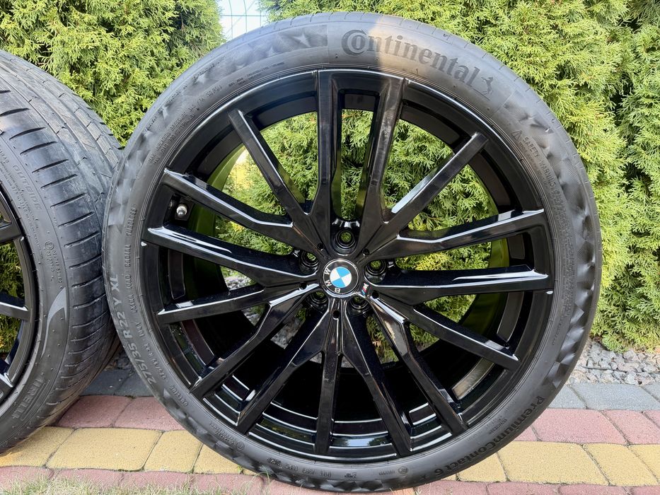 Диски з колесами BMW 742 стиль R22 / Діски з гумою БМВ X5 Різноширокі / Оригінал / Ідеальний стан / 315/30 R22 / 275/35/R22
