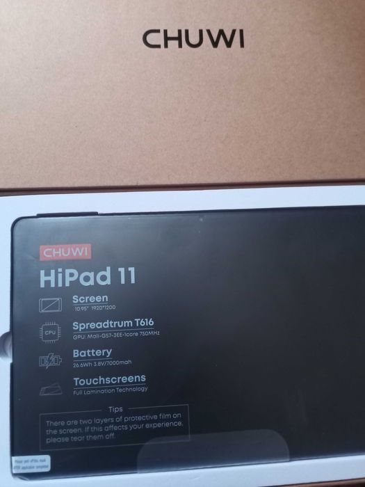 Новий 11" 8/128Gb Android 15 Chuwi AuPad 11  планшет 4G LTE Qualcomm