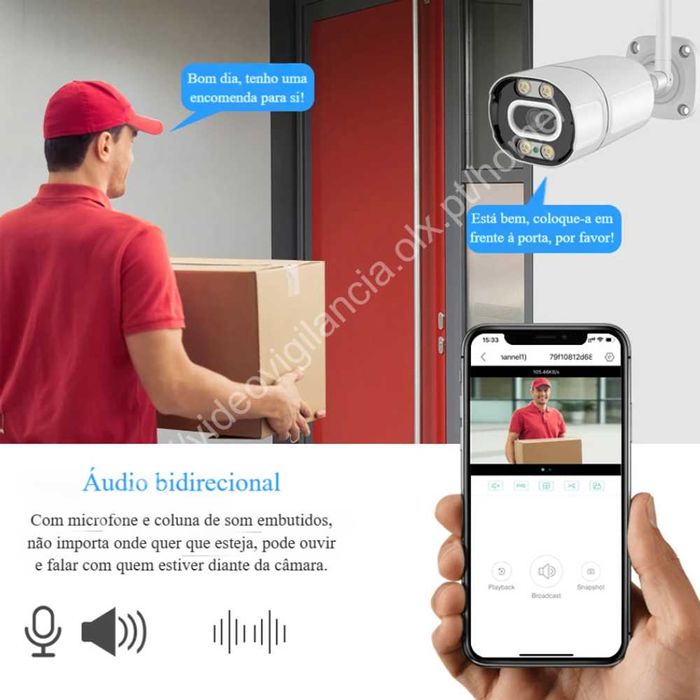 Câmara Vigilância ‼️ WiFi ‼️ Áudio Bidirecional ‼️ Deteção Movimento