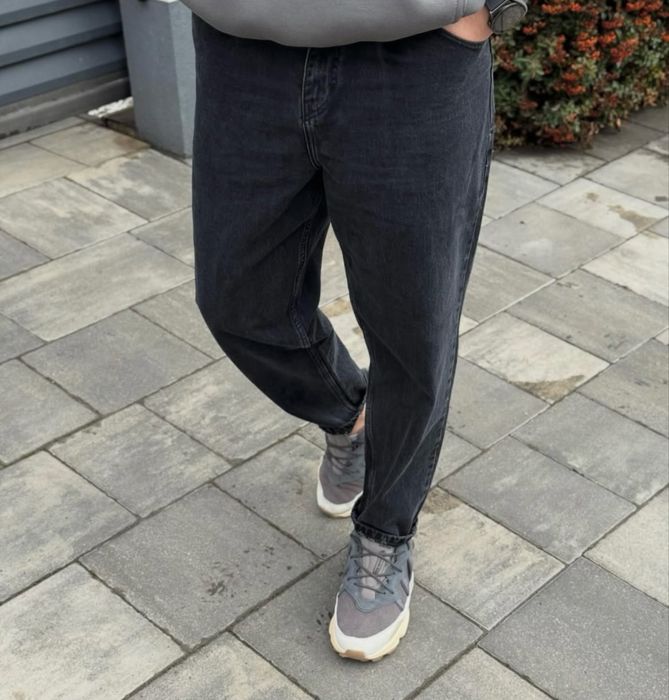 Джинсы mom graphit