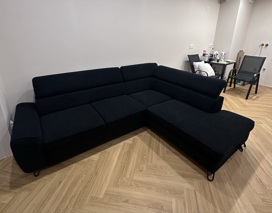 Narożnik Agata Meble Czarny