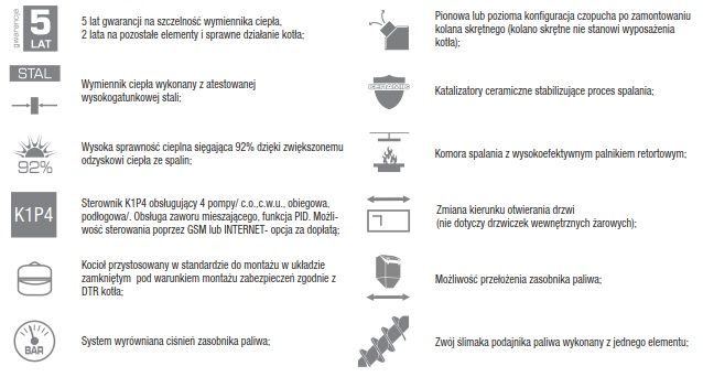 DEFRO Komfort Eko Mini 11 kW kocioł piec na ekogroszek eko-groszek