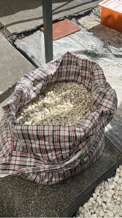 Pedras brancas em excelente estado de conservaçao.