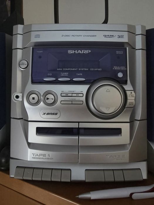 Aparelho Som Sharp, para 3 Cds