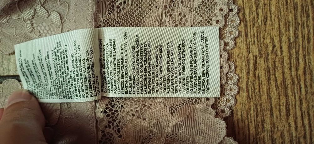 Koronkowy biustonosz H&M r. 40# 75 C