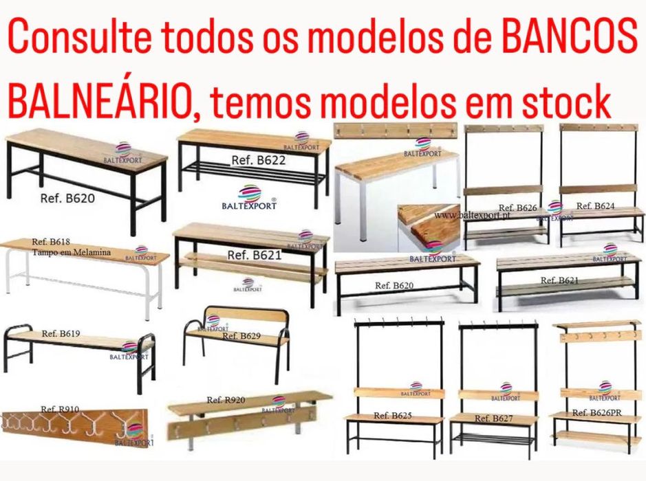 BANCO BALNEÁRIO CORRIDO RIPAS PINHO/ COMPACTO FENÓLICO PARA
VESTIÁRIOS