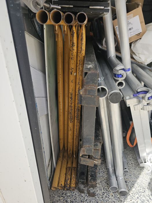 Andaime 40mm 4,30 mt com rodas - USADO