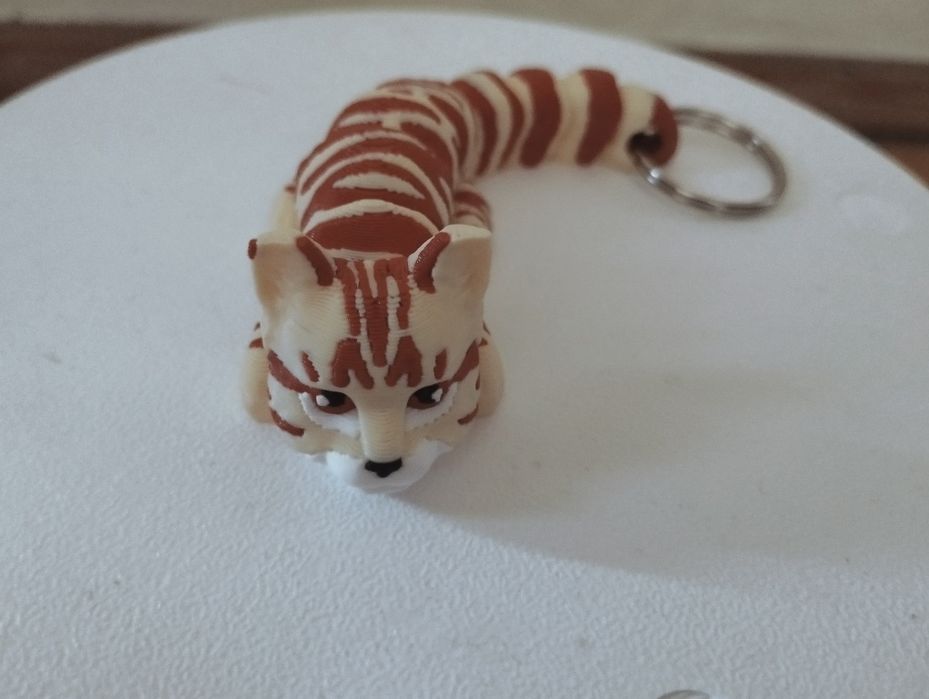 Zawieszka brelok kot bengalski 3d