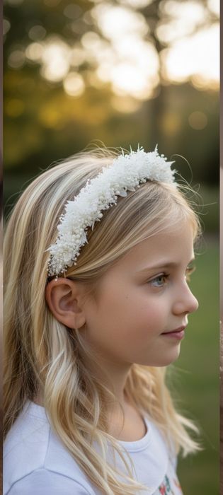 Wianki komunijne na wymiar – z naturalnych kwiatów, trwałe