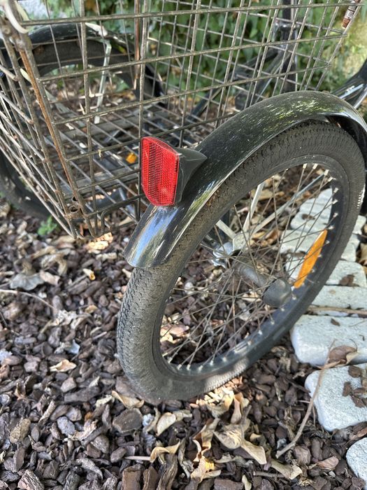 Bicicleta 3 rodas adulto com 2 cestos