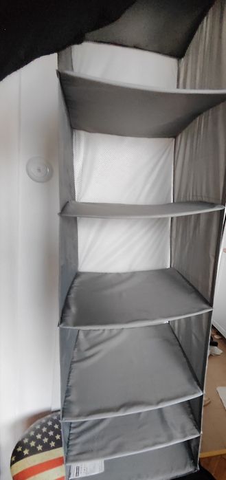 Ikea Skubb wisząca półka szara