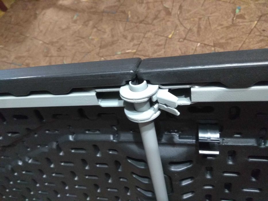 стіл розкладний 180см пластиковий білий садовий, раскладной стол