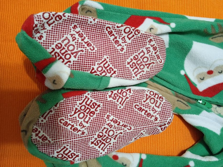 Чоловічок новорічний на 2 р (88-93 см), сліп зелений, флісовий