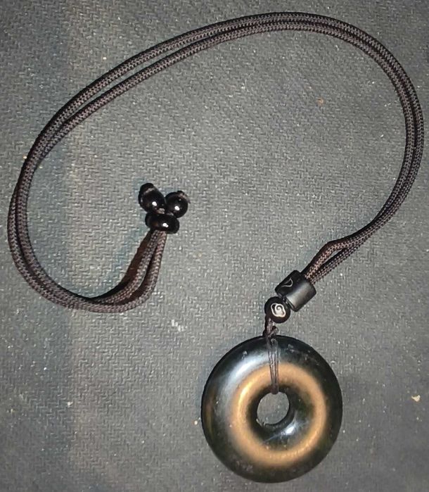 czarny zielony jadeit naszyjnik chiński biżuteria amulet prezent