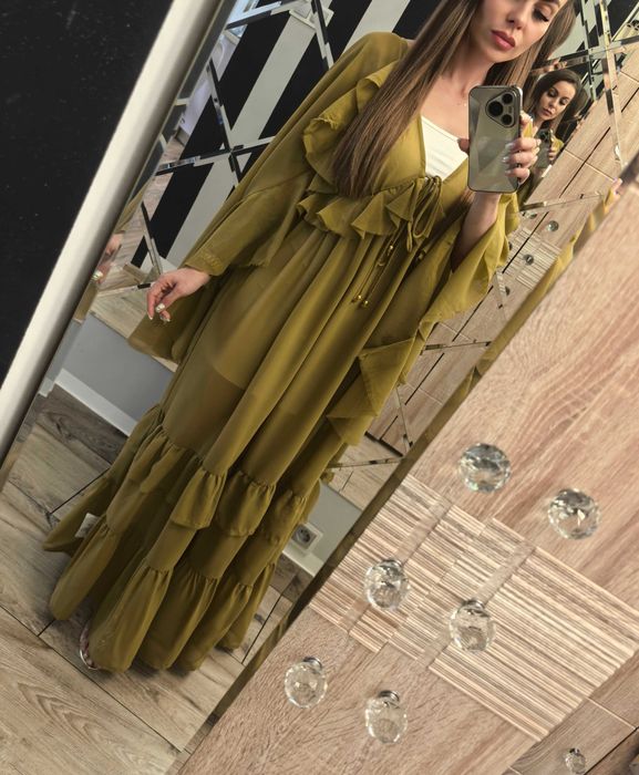 Asos piękna bohemia boho zwiewna mgiełka 34 XS impreza lato na codzień