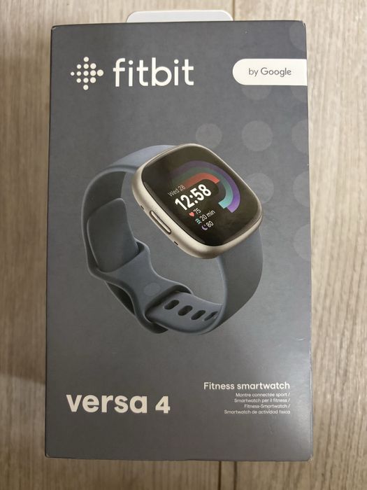 Fitbit Versa 4 Waterfall Blue/Platinum (FB523SRAG)