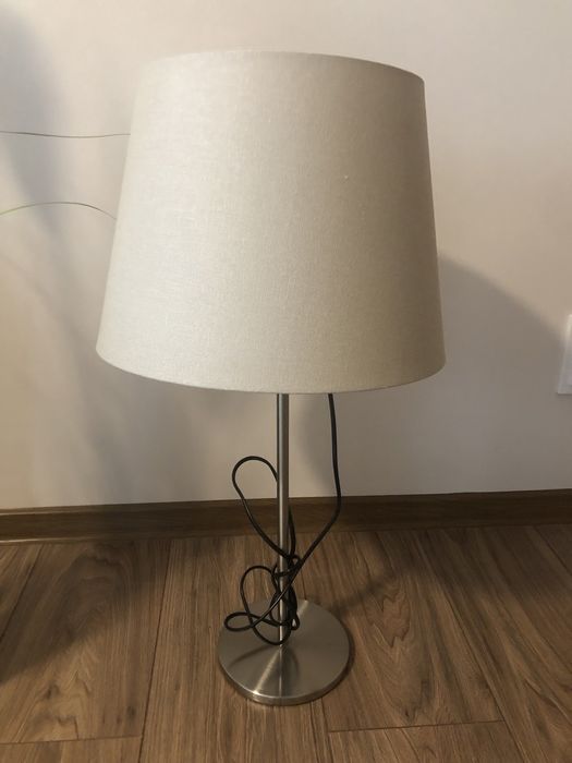 Lampa stojąca nocna abażur