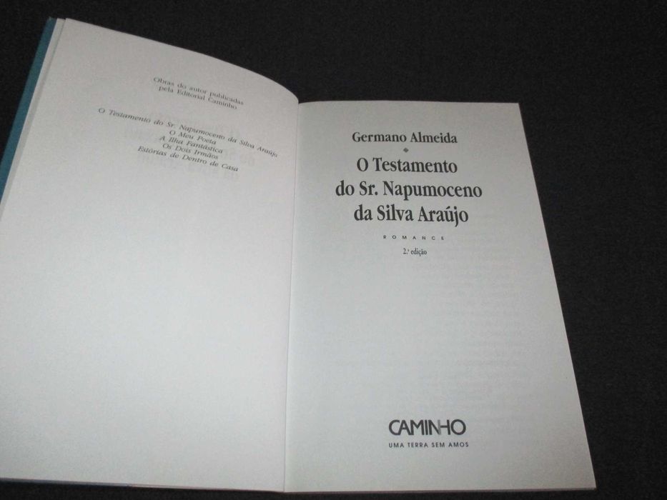 Livro O Testamento do Sr. Napumoceno da Silva Araújo