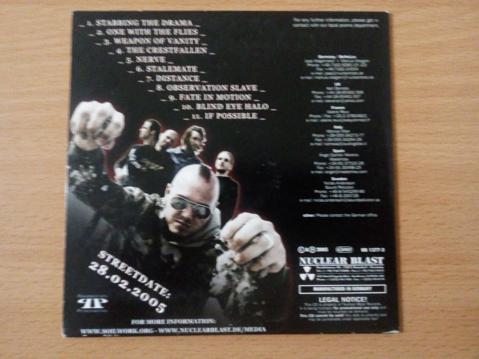 SOILWORK - Stabbing The Drama CD Promo ( com voice-overs ) - Baixa De Preço