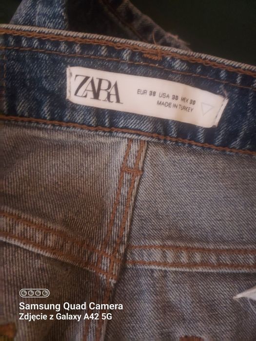 Spodenki jeans męskie Zara