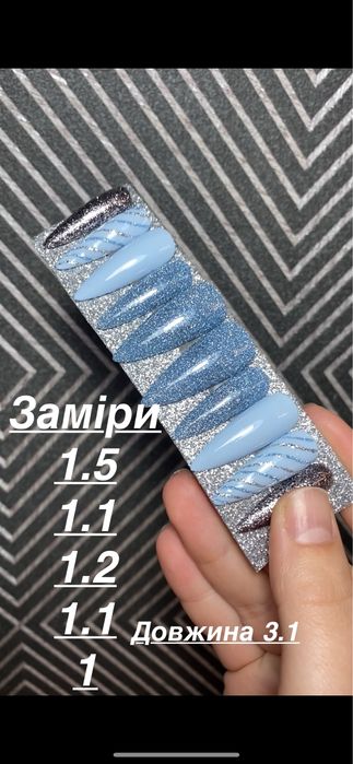 Накладні нігті, тіпси, ручна робота