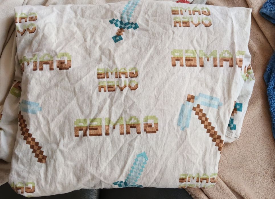 Prześcieradło z gumką Minecraft