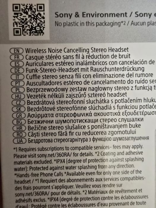 Auriculares Sony Noise Cancelling