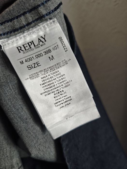 Nowa męska koszula jeansowa Replay Hyperflex  M