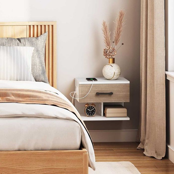 Nowy stolik nocny / regał /szafka/półka/stacja ładująca/HOOBRO !A2040!