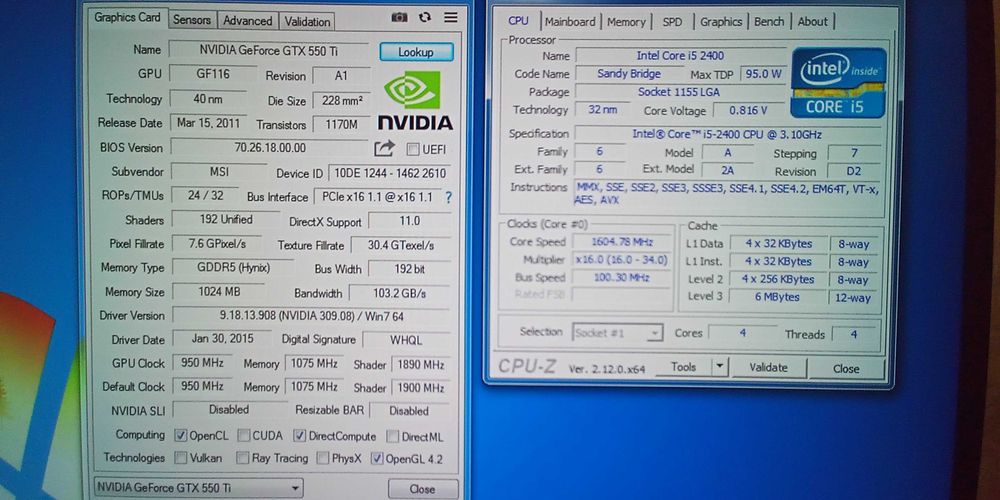 i5-2400, 4 Gb, GTX 550 Ti