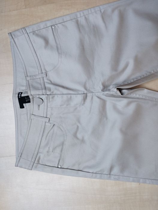 h&m spodnie eleganckie jasny bez 34